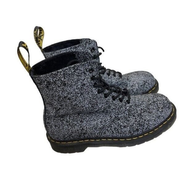 Dr. Martens 1460 PASCAL LEATHER SPLATTER PRINT BOOTS Men’s Size 10 - Picture 3 of 8